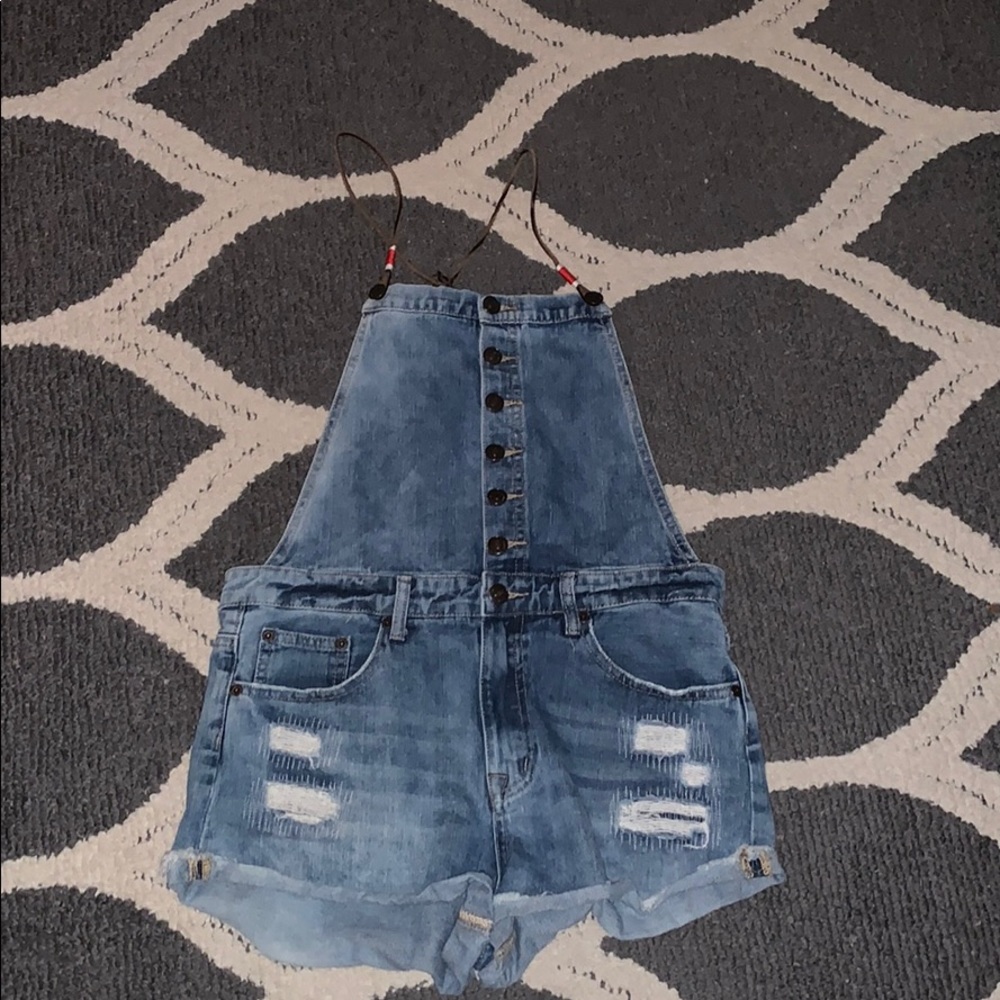 Denim overalls